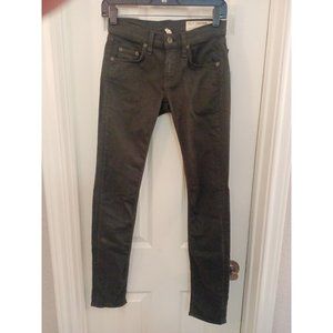 Women's Rag & Bone The Dre Green Stretch Jeans Size 23